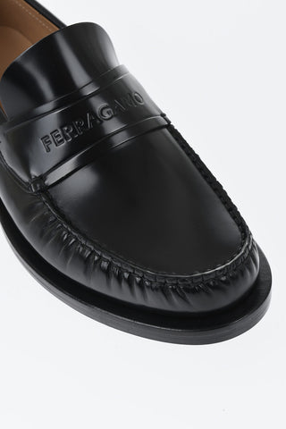 Brushed Leather Penny Loafers FILLMORE