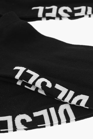 Set 3 Paia di Calzini in Tinta Unita con Logo a Contrasto