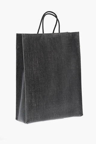 Solid-Color Tote Bag with Embossed Logo