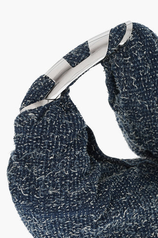 Denim Hobo-Tasche GRAB-D mit Metall-Monogramm