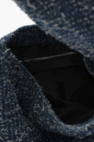 Denim Hobo-Tasche GRAB-D mit Metall-Monogramm