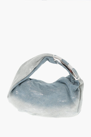 Borsa Hobo GRAB-D in Denim con Monogram in Metallo