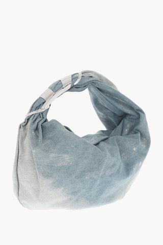 Borsa Hobo GRAB-D in Denim con Monogram in Metallo