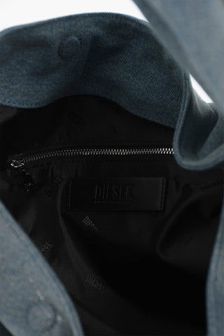 Borsa Hobo GRAB-D in Denim con Monogram in Metallo