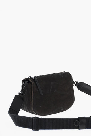 Denim Camera-Bag mit geprägtem Monogramm