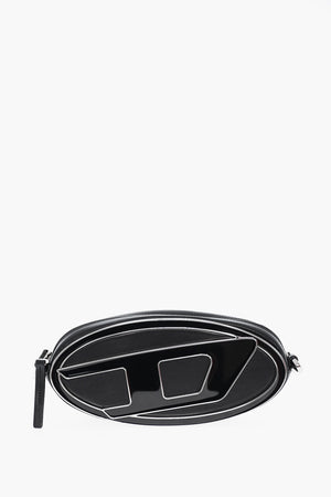 Leather Shoulder Bag With Oval-D Metal Monogram