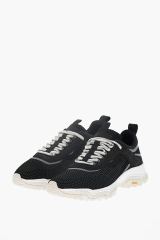 Sneakers Basse RUNNER in Tessuto Traforato con Dettaglio in Suede