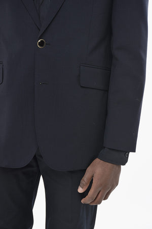 Giacca in Misto Lana Vergine Due Spacchi Revers Classico