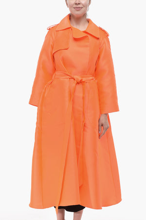 Trench a Portafoglio LANVIN in Satin di Misto Seta