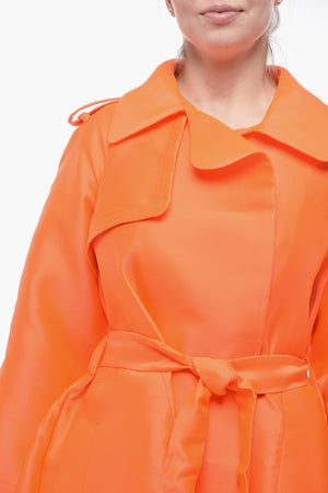 Trench a Portafoglio LANVIN in Satin di Misto Seta