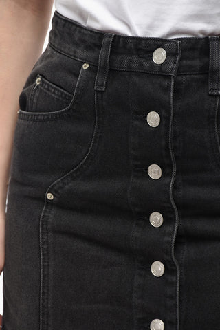 ETOILE Gonna Midi in Denim VANDY con Abbottonatura Frontale