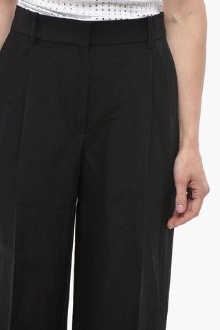 Hose LILAS aus Wollmischung mit 2 Bundfalten