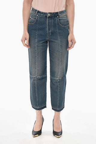 Cropped-Fit-Jeans NAJET Mit Querverlaufenden Nähten 18cm