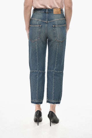 Cropped-Fit-Jeans NAJET Mit Querverlaufenden Nähten 18cm