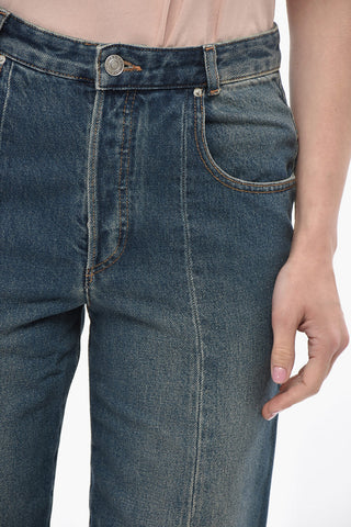 Cropped-Fit-Jeans NAJET Mit Querverlaufenden Nähten 18cm