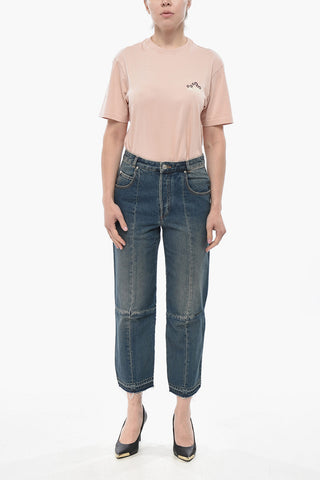 Cropped-Fit-Jeans NAJET Mit Querverlaufenden Nähten 18cm