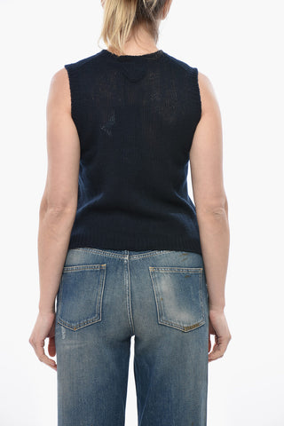 Gilet in Cashmere con Collo a V