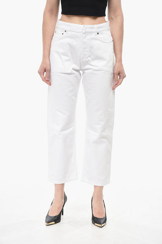 Jeans Cropped Fit in Puro Cotone 22cm