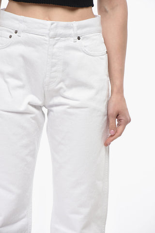 Jeans Cropped Fit in Puro Cotone 22cm
