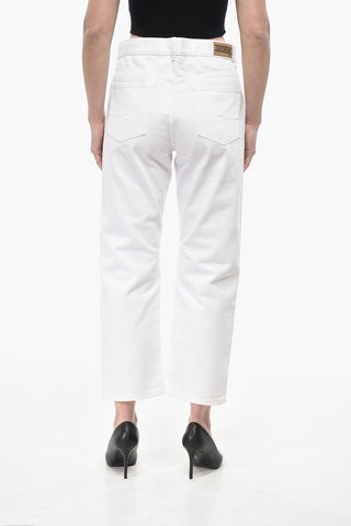 Jeans Cropped Fit in Puro Cotone 22cm