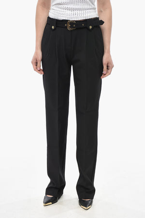 JEANS COUTURE Pantaloni in Misto Viscosa con Cintura