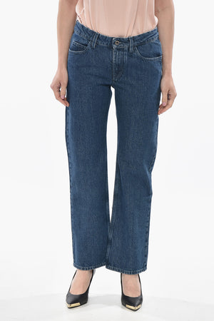 Slim-Fit Dark Wash Straight-Leg Jeans 24cm
