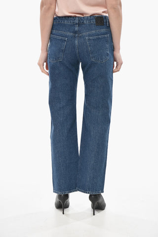Slim-Fit Dark Wash Straight-Leg Jeans 24cm