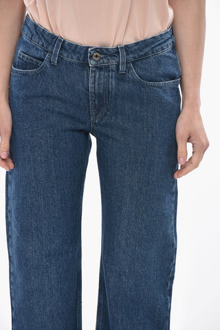 Slim-Fit Dark Wash Straight-Leg Jeans 24cm