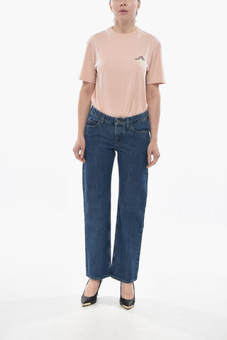 Slim-Fit Dark Wash Straight-Leg Jeans 24cm