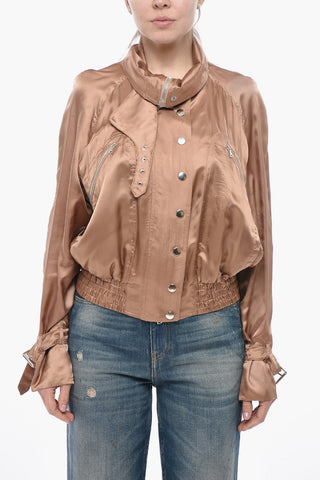 Satin Jacket VITA With High Collar