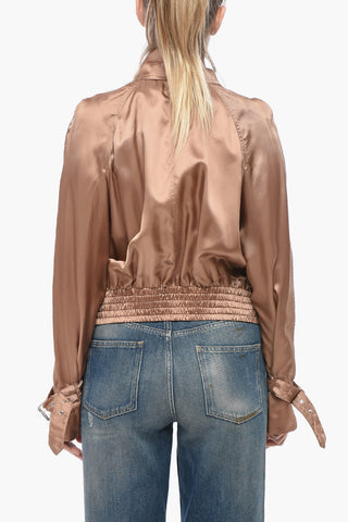 Satin Jacket VITA With High Collar