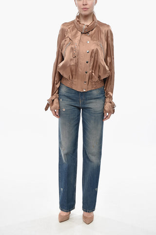 Satin Jacket VITA With High Collar