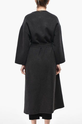 Pure Cashmere Coat With Belt