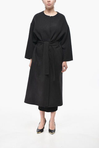 Pure Cashmere Coat With Belt