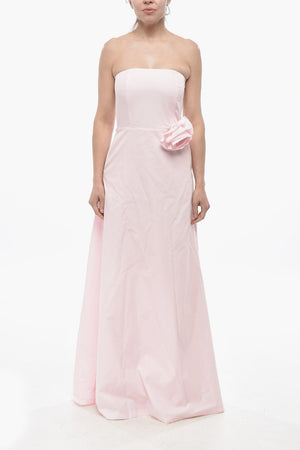 Vestito Senza Spalline CASWEL in Misto Cotone