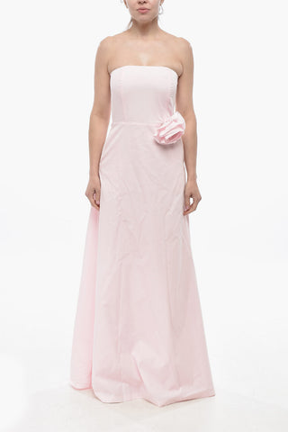 Strapless CASWEL Cotton-Blend Dress