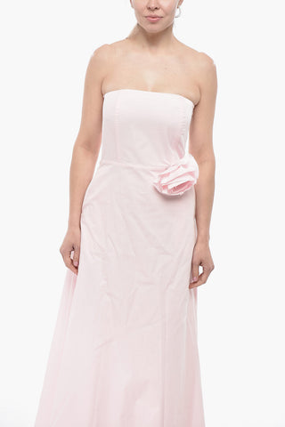Strapless CASWEL Cotton-Blend Dress