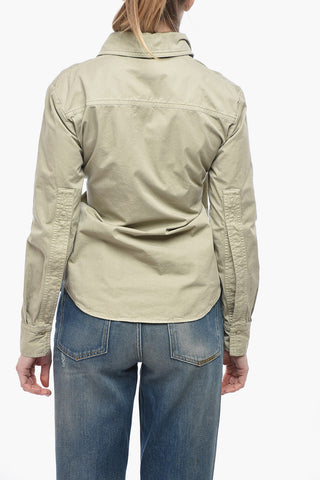 Camicia in Cotone con Chiusura a Portafoglio