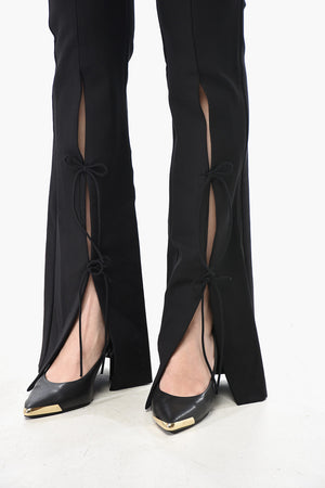 JEANS COUTURE Pantaloni Bootcut con Dettaglio Lace-up