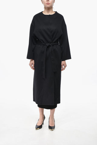 Pure Cashmere Coat With Belt