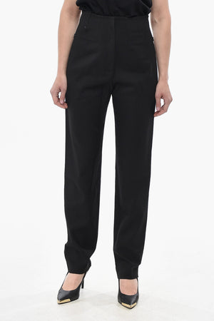 Pantaloni a Vita Alta CORSET in Misto Lana
