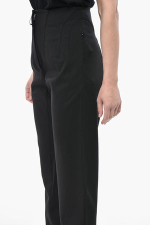 Pantaloni a Vita Alta CORSET in Misto Lana
