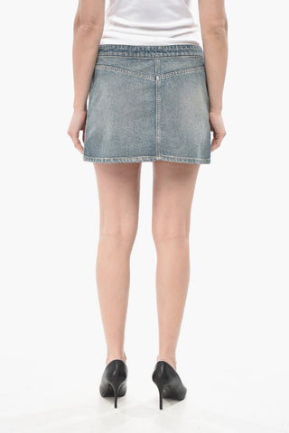 Minigonna in Denim Lavaggio Vintage