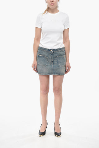 Minigonna in Denim Lavaggio Vintage