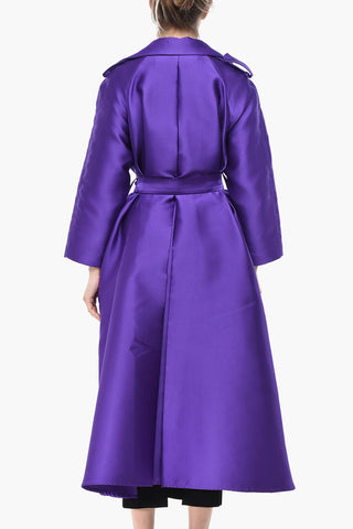 Trench a Portafoglio LANVIN in Satin di Misto Seta