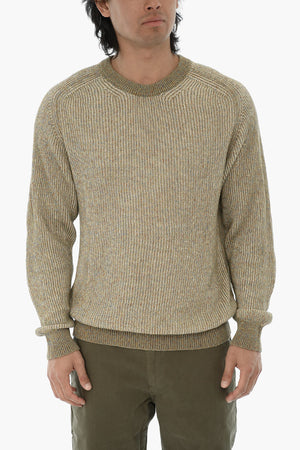 Linen and Cotton Crew-Neck Sweater MOULINE'