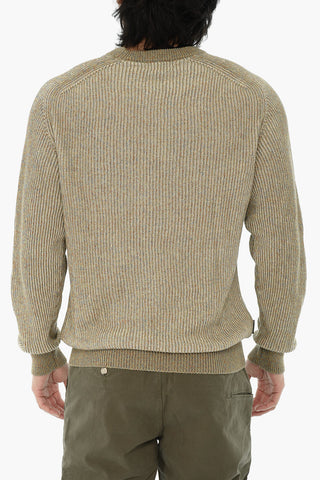 Linen and Cotton Crew-Neck Sweater MOULINE'