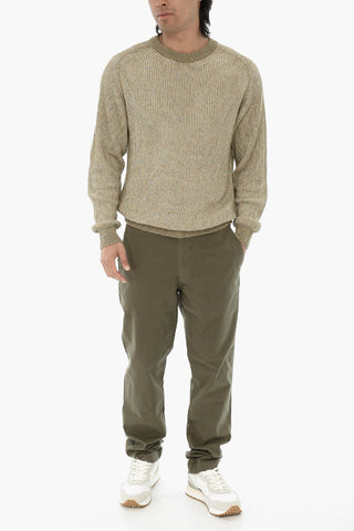 Linen and Cotton Crew-Neck Sweater MOULINE'