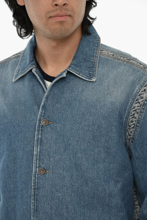 Denim Jacket D-ROLK-SP4 with Logo Buttons