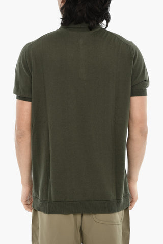 Leichtes Baumwoll-Poloshirt Uni Mit Gesticktem Logo